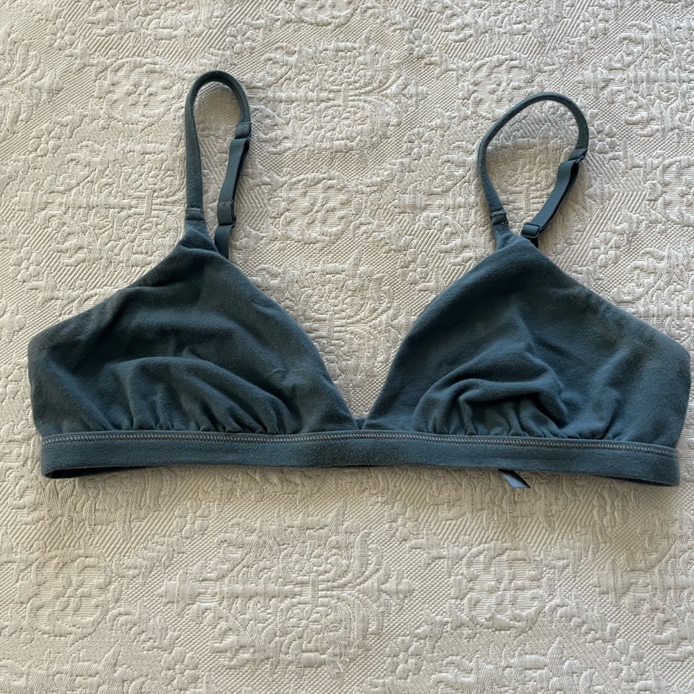 SKIMS FITS EVERYBODY TRIANGLE BRALETTE - cotton - size medium